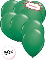 Ballonnen Groen 50 stuks 27 cm + Ballon Lijm Plakkers - Plafond Stickers
