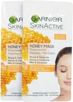 Garnier Skin Active Honey Masker voor Droge tot Zeer Droge Huid 2  x 8 ml