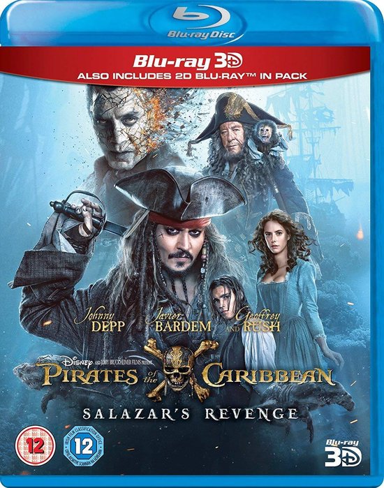Disney - Pirates Of The Caribbean 5: Salazar's Revenge (3D Blu-ray)
