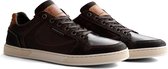 NoGRZ G.Reims - Leren heren sneaker - Donkerbruin - Maat 42