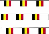 3x Papieren slinger Belgie 4 meter - Belgische vlag - Supporter feestartikelen - Landen decoratie/versiering