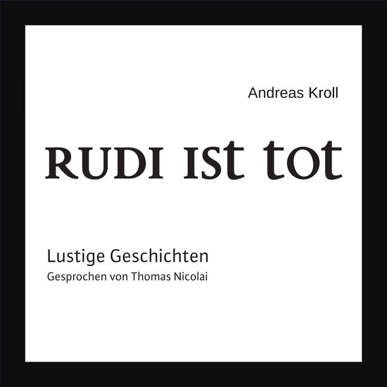Rudi ist tot - cover