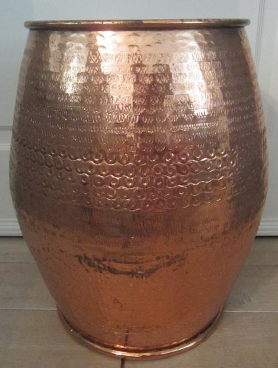 hoog stap in Diversiteit XL Vaas, grote koperen pot, Vintage, afmeting: 42 x 33 cm Ø | bol.com