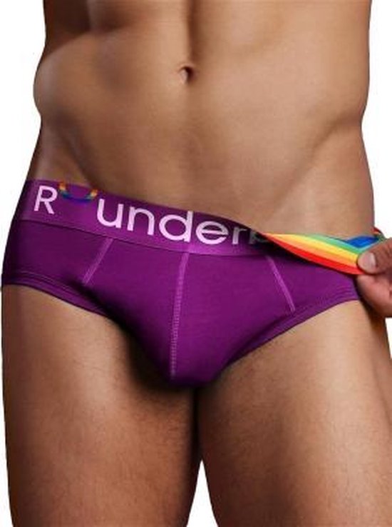 Rounderbum Pride Padded Brief Underwear Purple | Ondergoed Heren | Ondergoed  Mannen |... | bol.com