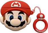 Siliconen Bescherm AirPods Case Cover - Beschermhoes - Mario - 3D AirPods Hoesje - Geschikt voor Apple AirPods 1 en 2