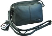 Buono Leather Crossbody Sydney - Zwart