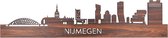 Skyline Nijmegen Palissander hout - 120 cm - Woondecoratie design - Wanddecoratie met LED verlichting