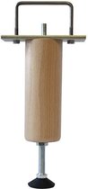 Verstelbare houten bedhekken massief beuken gelakt blank - H 17 tot 20 cm