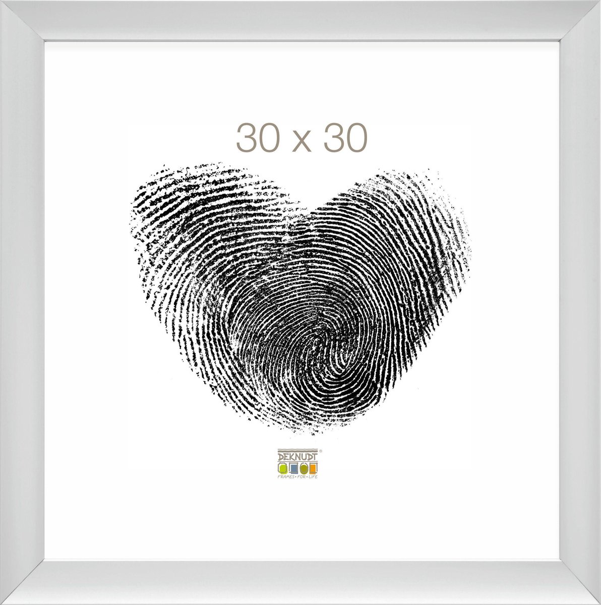 Deknudt Frames Fotolijst - Zilver - S021D1 - Voor foto: 30x30 cm