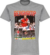 Bergkamp Arsenal Old Skool T-Shirt - Grijs - S