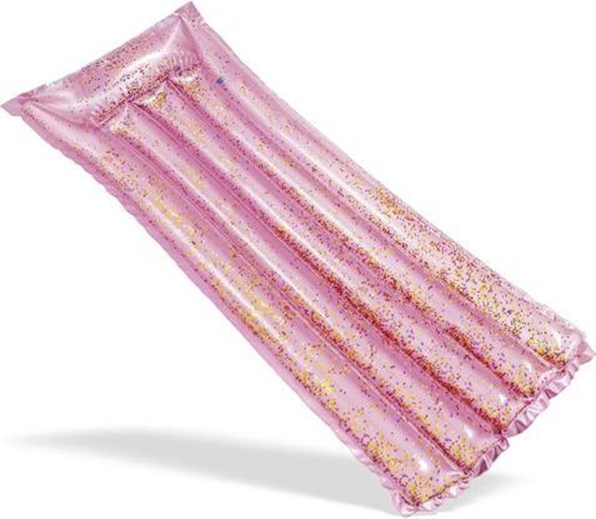 Intex glitter luchtbed - roze - 170 x 53 x 15 centimeter