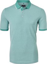 MARVELIS modern fit poloshirt - groen melange -  Maat: 4XL