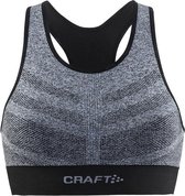 Craft Comfort Mid Impact Sport BH's grijs/zwart Maat XS