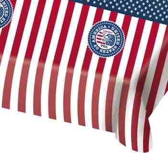 Folat - PE Tafelkleed USA Party (130 x 180cm) - Folat Party Products