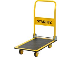 Stanley Platformwagen - Draagcapaciteit Max. 150KG - Opvouwbare Plateauwagen - 73,5 x 47 x 83 CM - Geel/Zwart