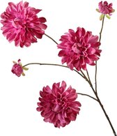 Viv! Home Luxuries Dahlia - groot - zijden bloem - roze - 90cm -topkwaliteit