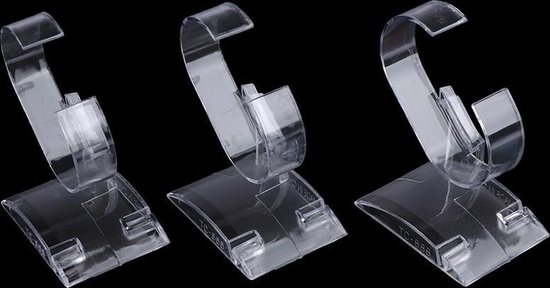 Nauwkeurigheid Indiener Categorie WiseGoods Horloge Display - Horloge Houder - Armband houder - Acryl -  Transparant - 3... | bol.com