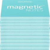 Magnetic Notes, set van 10 notitieboekjes maat S (70x50mm)x100 sheets Aqua