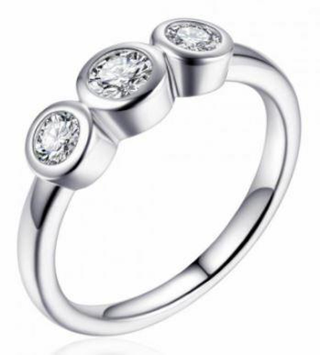 Schitterende Zilveren Ring