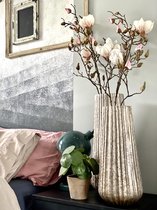 2x Natuurgetrouwe kunst magnolia tak (licht roze) | Duurzame keuze | Siertak | Kunsttak | Kunst bloem | Kunst magnolia | Roze kunst bloem | Boommade | Decoratietakken