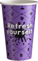 Milkshake beker Karton Refresh 400ml/16oz - 1.000 stuks.