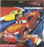 disney cars  junior sticker schilderij / maak je eigen schilderij met 6 kleuren stickers