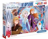Clementoni - Puzzel 60 Stukjes Frozen 2, Kinderpuzzels, 5-7 jaar, 26058