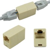 Koppelstuk voor internetkabel - Netwerk verlengstukje - RJ45 connector - Cat 5e en 6e koppelstuk - Ethernet verlengstuk - Universeel