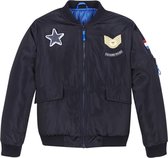 Wick Wings Girls Pilot Bomber Jacket Patchs détachables taille 134/140 Navy