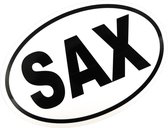 Ovalen sticker Sax