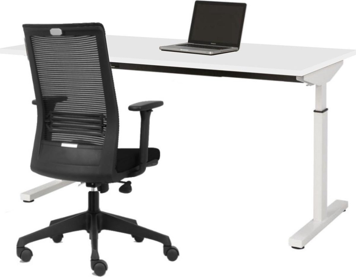 Thuiswerkplek Basis | Wit | Wit frame