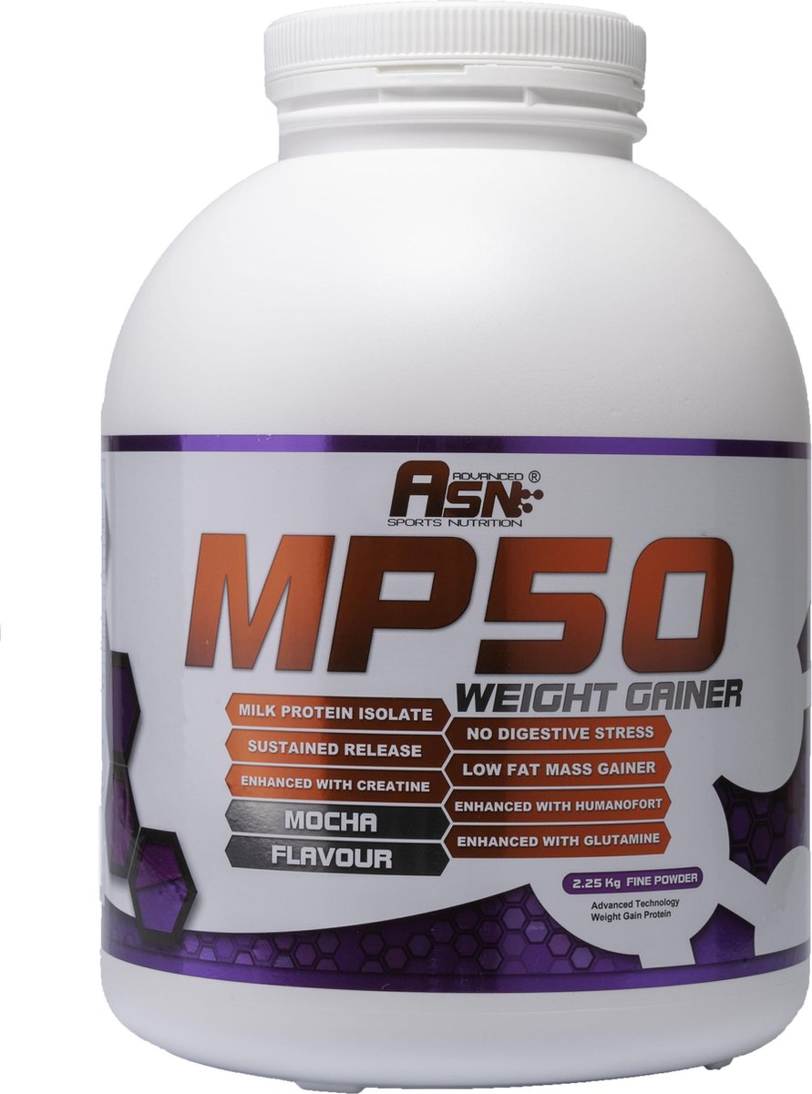 Goedkoopste ASN MP-50 Massive Weight Gainer, 2.25kg Vanilla