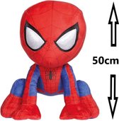 Spiderman knuffel XL|Bended|Zittend 50cm|Spiderman pluche XL|Speelgoed voor kinderen|Marvel knuffel Spiderman speelgoed