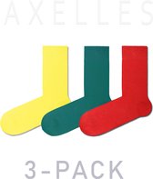 Herensokken felle-kleuren (3-pack), maat 44-45