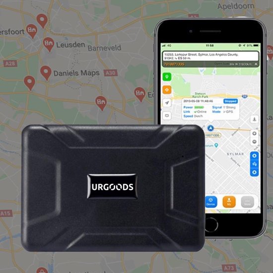 URGOODS GPS Tracker GPS Trackers Magneet 3 maanden volgen GPS Tracker Auto