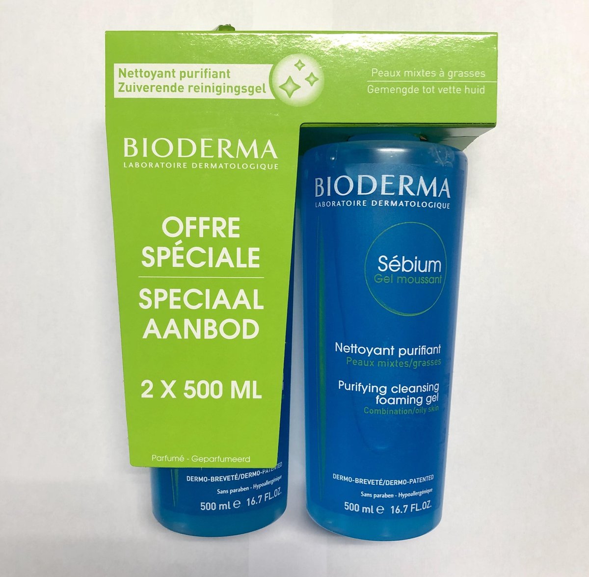 Bioderma Sebium Schuimende gel 2x 500ML DUO PROMO