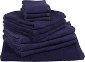 ARTG® Towelzz - Handdoekenset - Donkerblauw - French Navy - Donkerblauw - 4 Strandhanddoeken