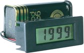 PeakTech LDP-340 3½-cijferig, LCD, 8 mm cijferhoogte, 200 mV DC voorinstelling