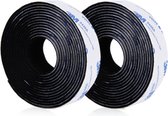 WiseGoods - Premium Zelfklevende Klittenband - Klittenband 20 mm 1 meter - Zwart