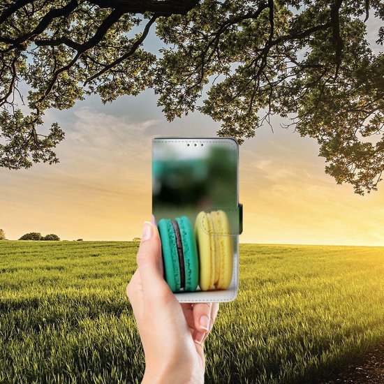 Coque Téléphone Xiaomi Mi Mix 2s PU Premium Housse pour Macarons