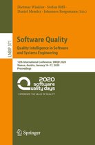 Lecture Notes in Business Information Processing 371 - Software Quality: Quality Intelligence in Software and Systems Engineering