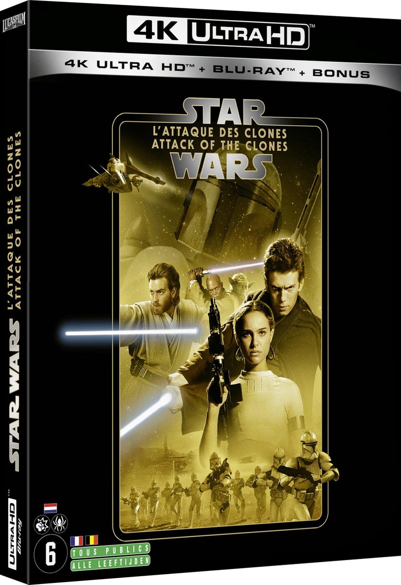 Star Wars Episode II: Attack of the Clones (4K Ultra HD Blu-ray) (Import zonder NL)-