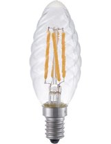 SPL LED Filament Kaars (gedraaid) - 4W / DIMBAAR Lichtkleur 2200K