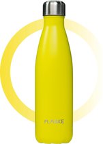 FLASKE Sand - RVS Drinkfles van 500ML - Geschikt als waterfles, thermosfles en thermoskan