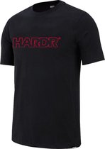 HARDR Red Outlined T-shirt - Black - Maat S