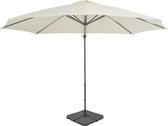 Parasol met draagbare voet zandkleurig