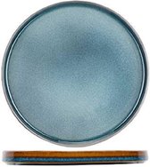 Quintana Blauw Dessertborden - D22cm - Porselein - (Set van 6) En Yourkitchen E-kookboek - Heerlijke Smulrecepten