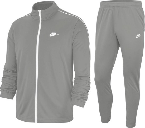 persoonlijkheid Chinese kool Zeeanemoon Nike Trainingspak - Maat XL - Mannen - licht grijs/ wit | bol.com