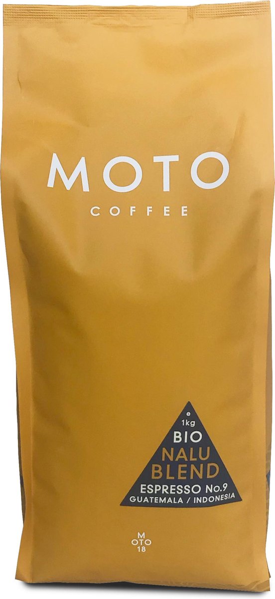 Goedkoopste Moto Coffee Nalu Blend Koffiebonen - 1 kg - biologisch