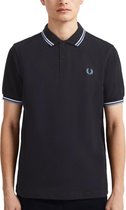 Fred Perry - Twin Tipped Shirt - Piqué Polo - L - Blauw